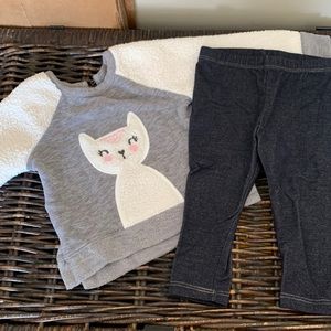 Cat & Jack sweatshirt and pants, 18 months